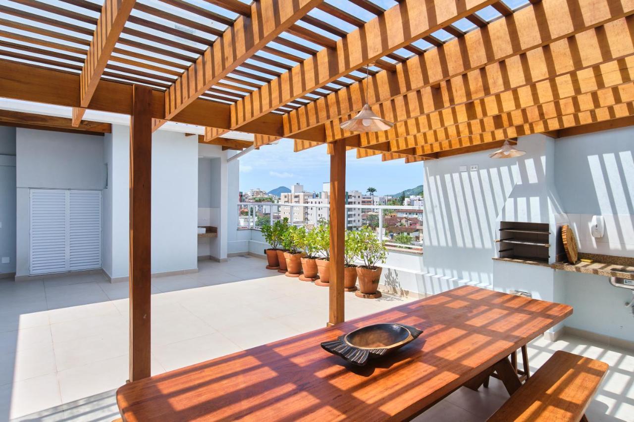 Orla Ubatuba 300 Metros - Ar Condicionado, Varanda Gourmet Buitenkant foto