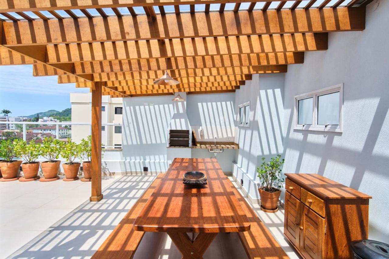 Orla Ubatuba 300 Metros - Ar Condicionado, Varanda Gourmet Buitenkant foto